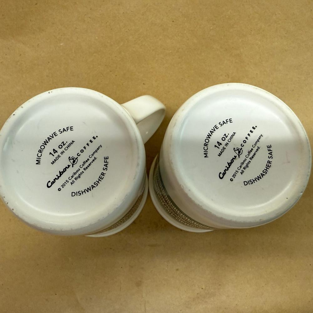 Caribou Coffee Lakeshore Art Mug-2015 Pair