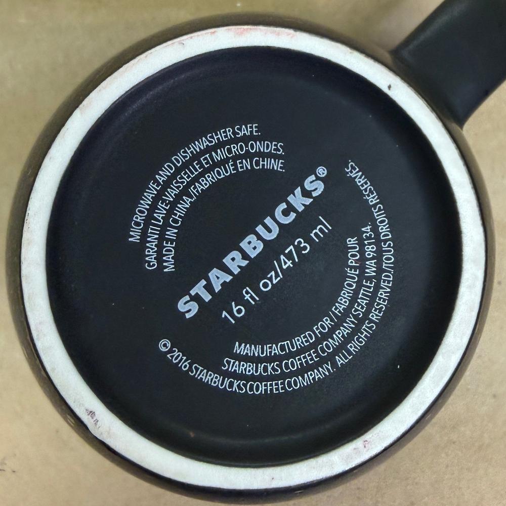 Starbucks Barista Matte Black Speckled Est. 1971 Mug-2016