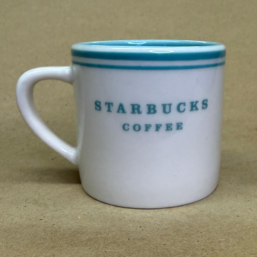 Starbucks Blue Vintage Diner Ornament Mug-2004