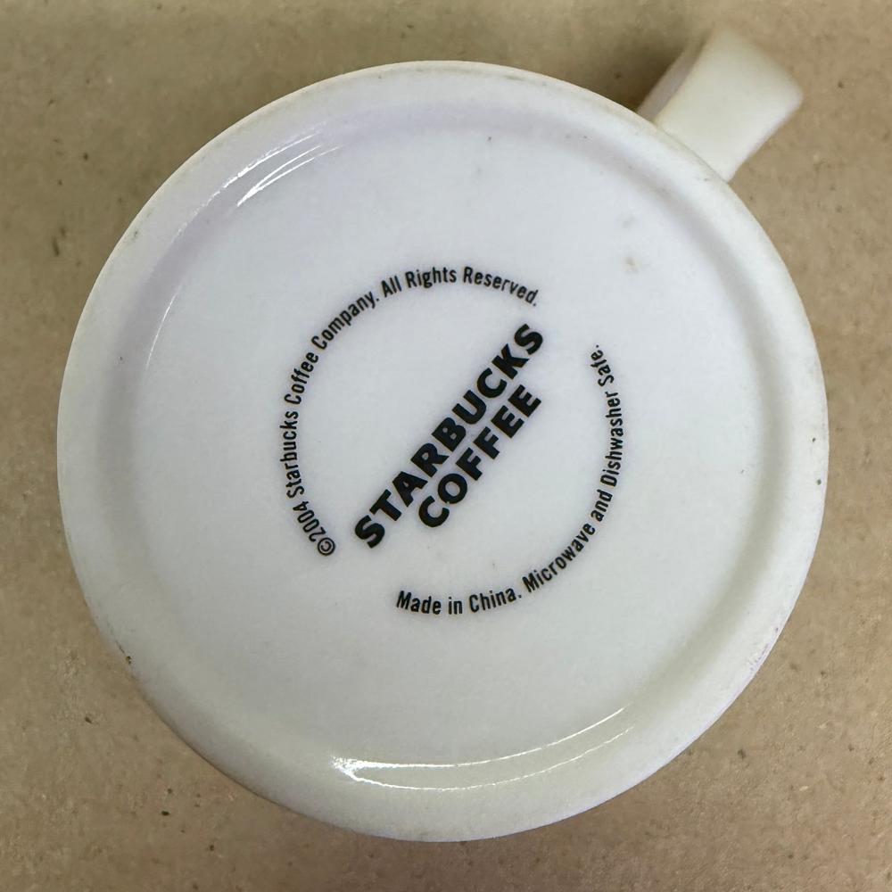 Starbucks Blue Vintage Diner Ornament Mug-2004