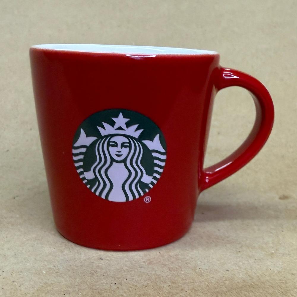 Starbucks Red with Green Siren Logo Ornament Mug-2015