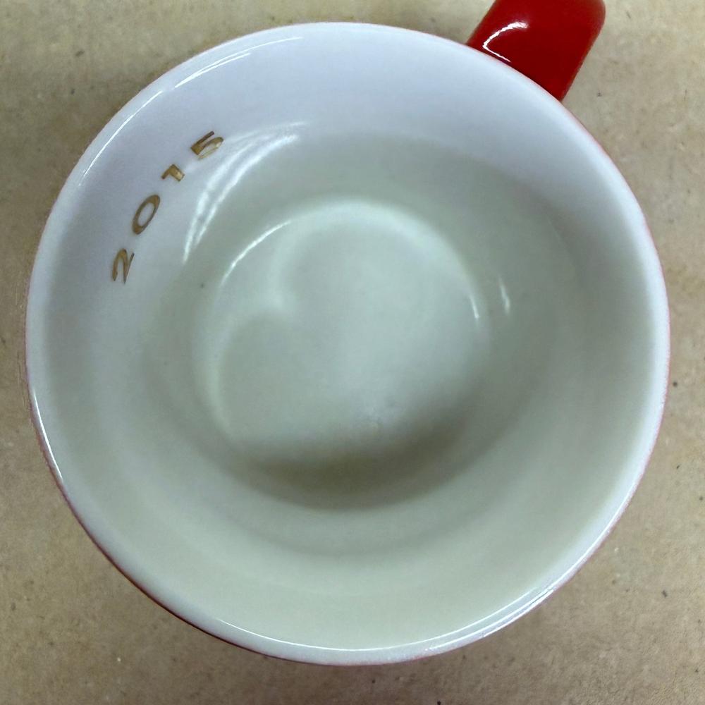 Starbucks Red with Green Siren Logo Ornament Mug-2015