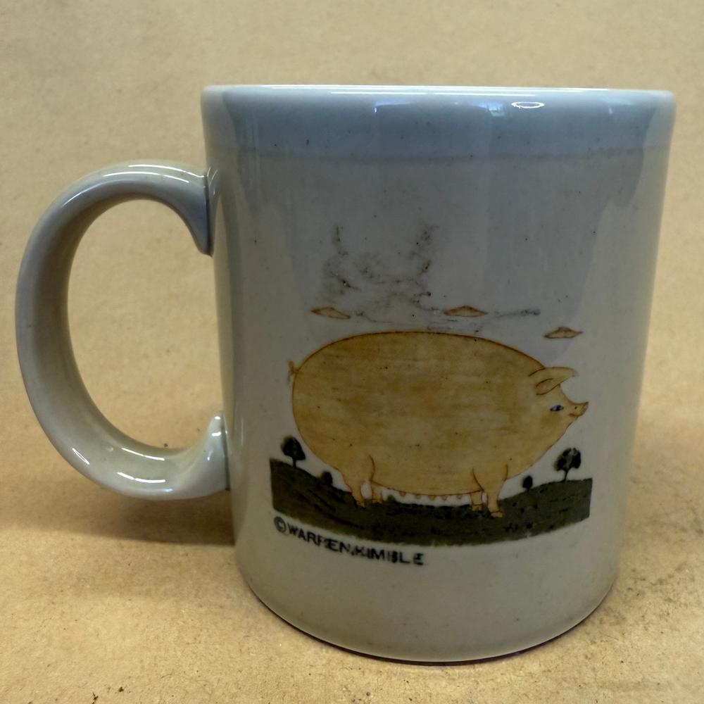 Warren Kimble American Folk Art Pig Mug