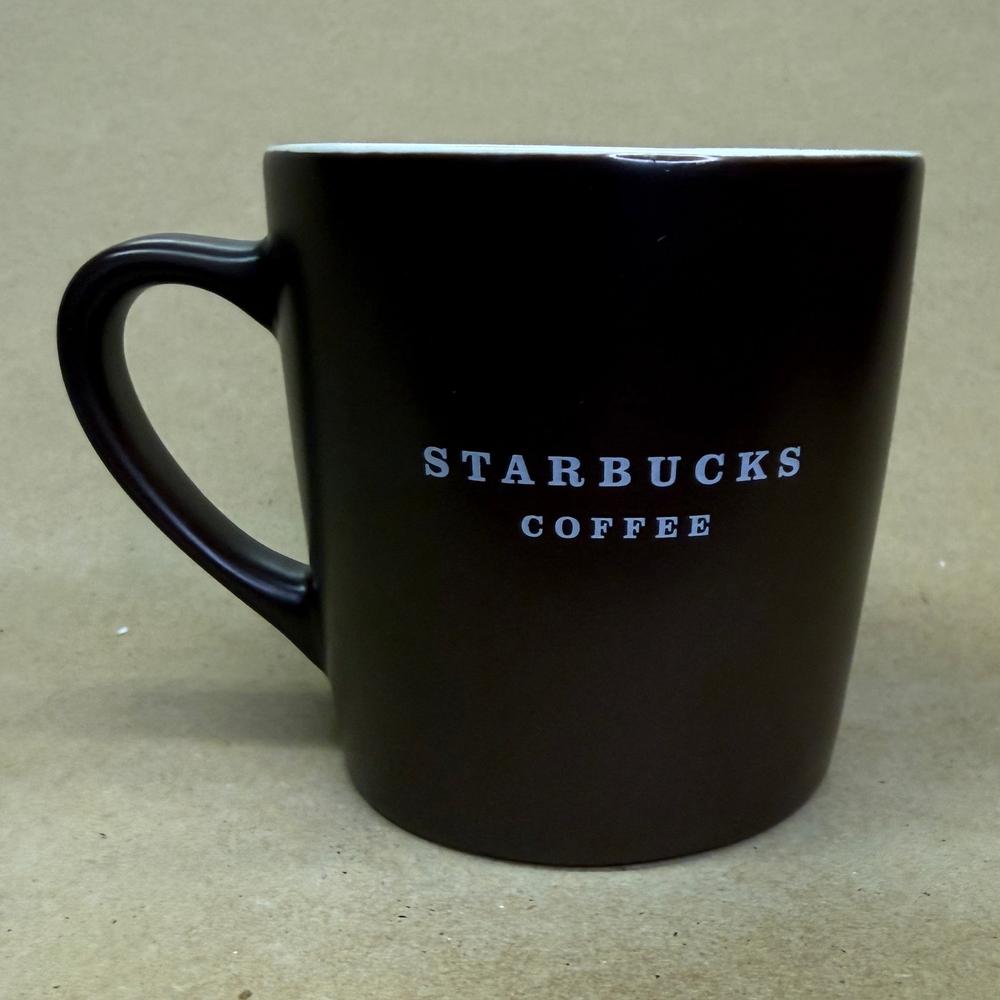 Starbucks Matte Brown with Text Mug-2010