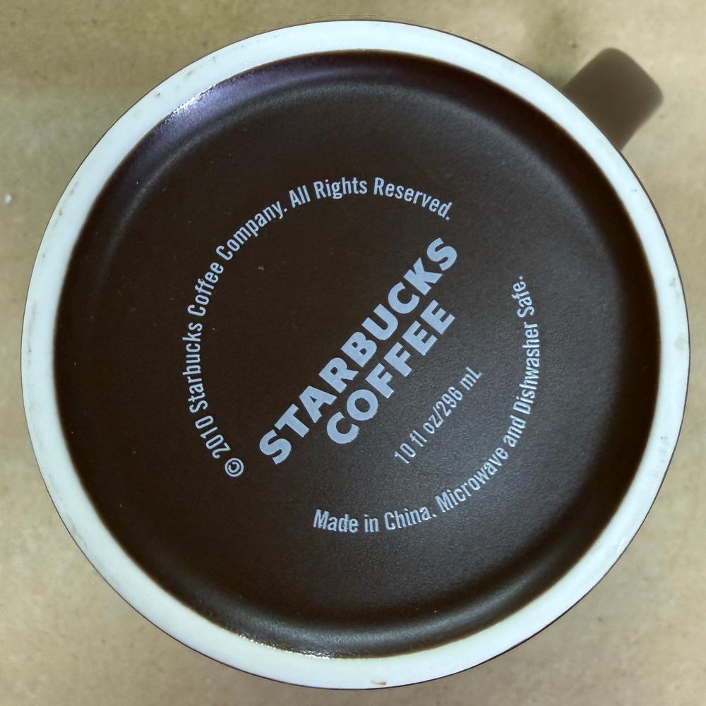 Starbucks Matte Brown with Text Mug-2010