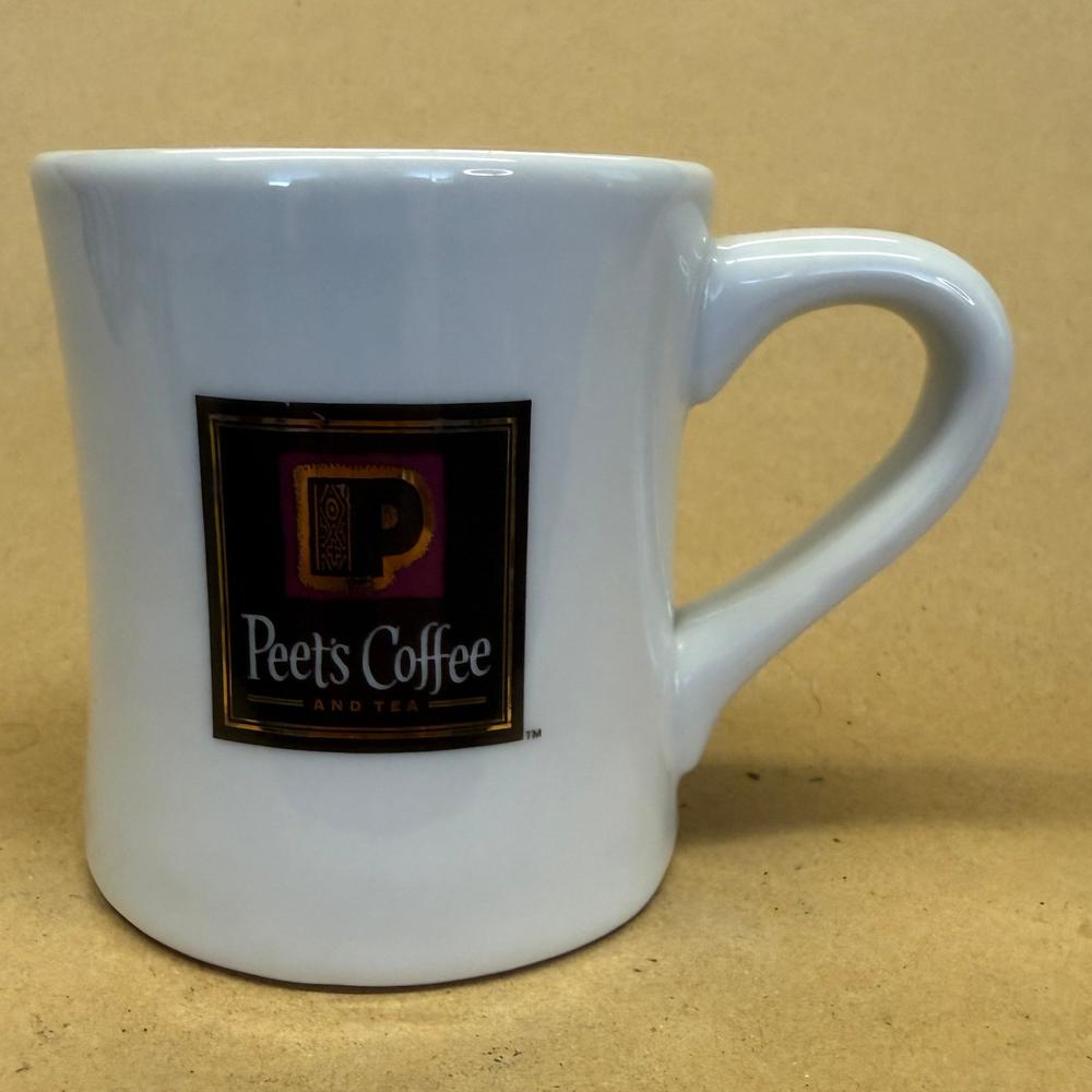 Peet's Coffee & Tea White Restaurant Style Mug