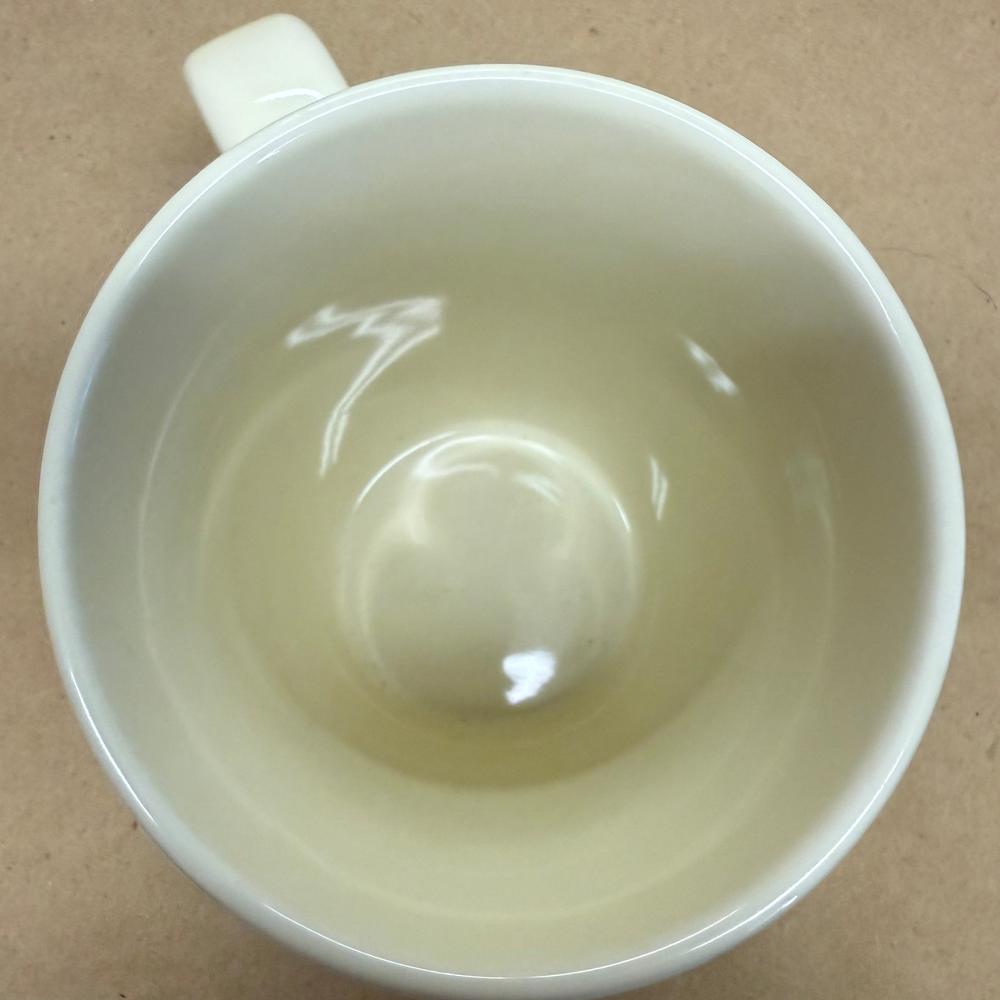 Peet's Coffee & Tea Snowflakes Red Gold Green Mug