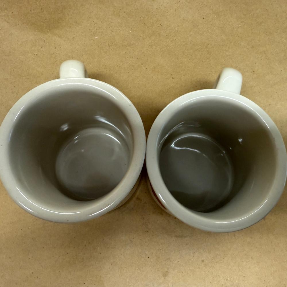 Peet's Coffee & Tea Retro Diner Birds and Fish Mugs-Pair