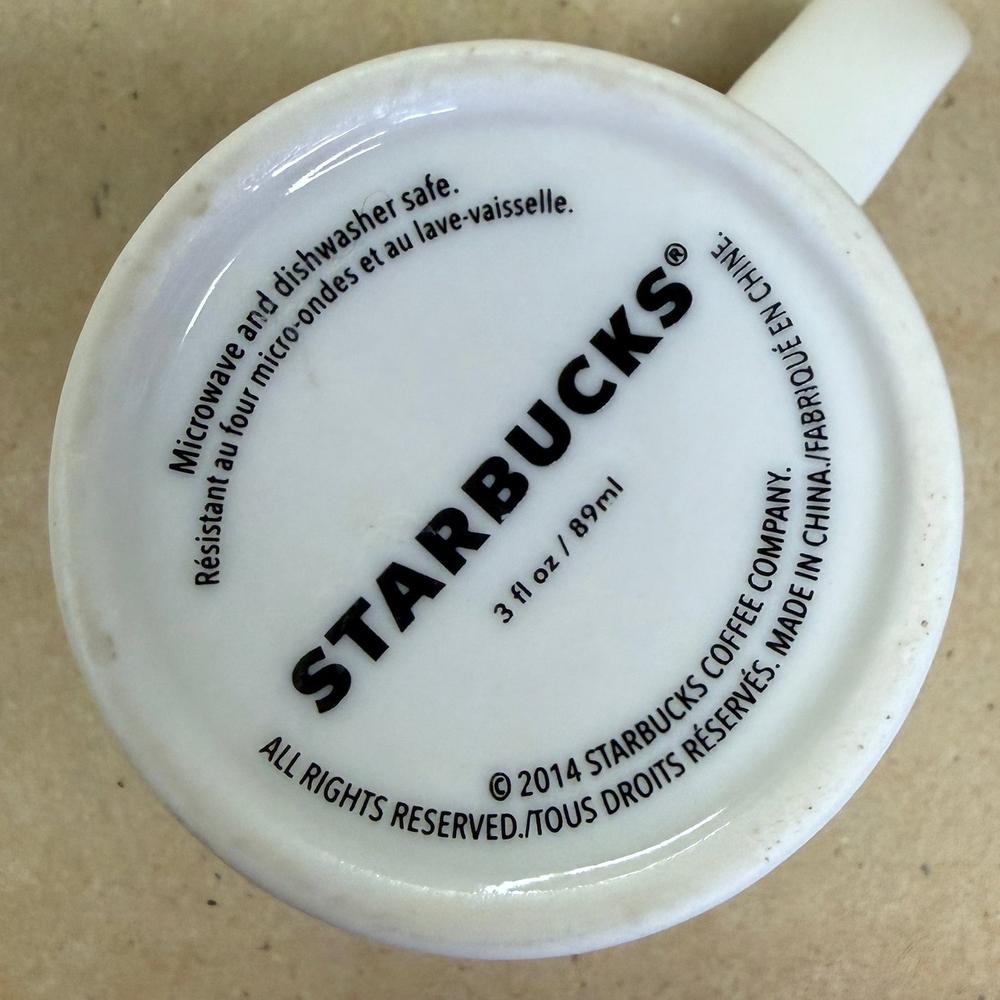 Starbucks White Oh What Fun Ornament Mug-2014