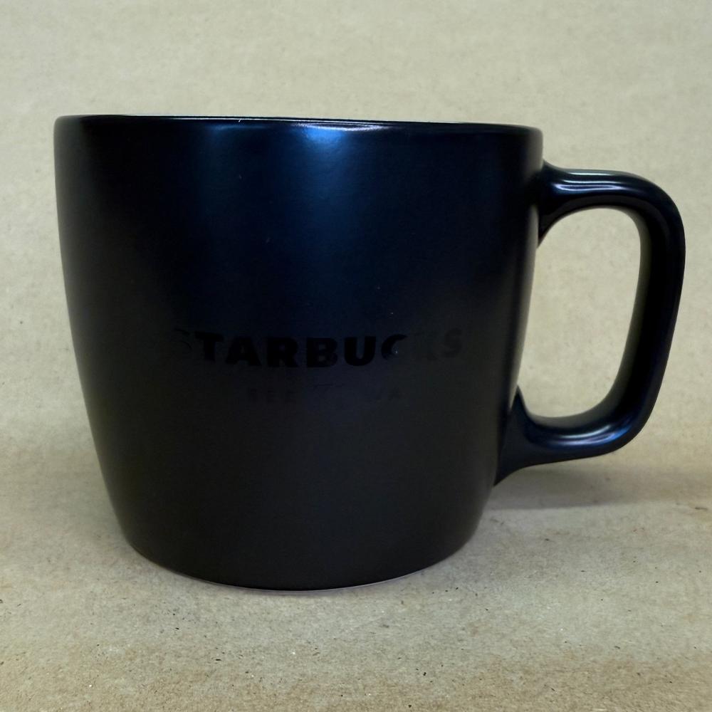 Starbucks Matte Black with Glossy Text Mug-2018
