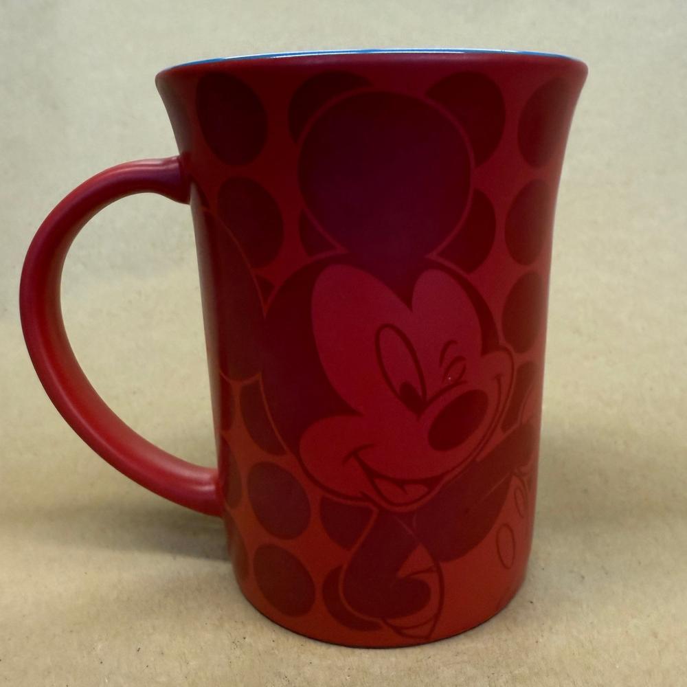 Disney Parks Disneyland Mickey Mouse Red Polka Dot Mug