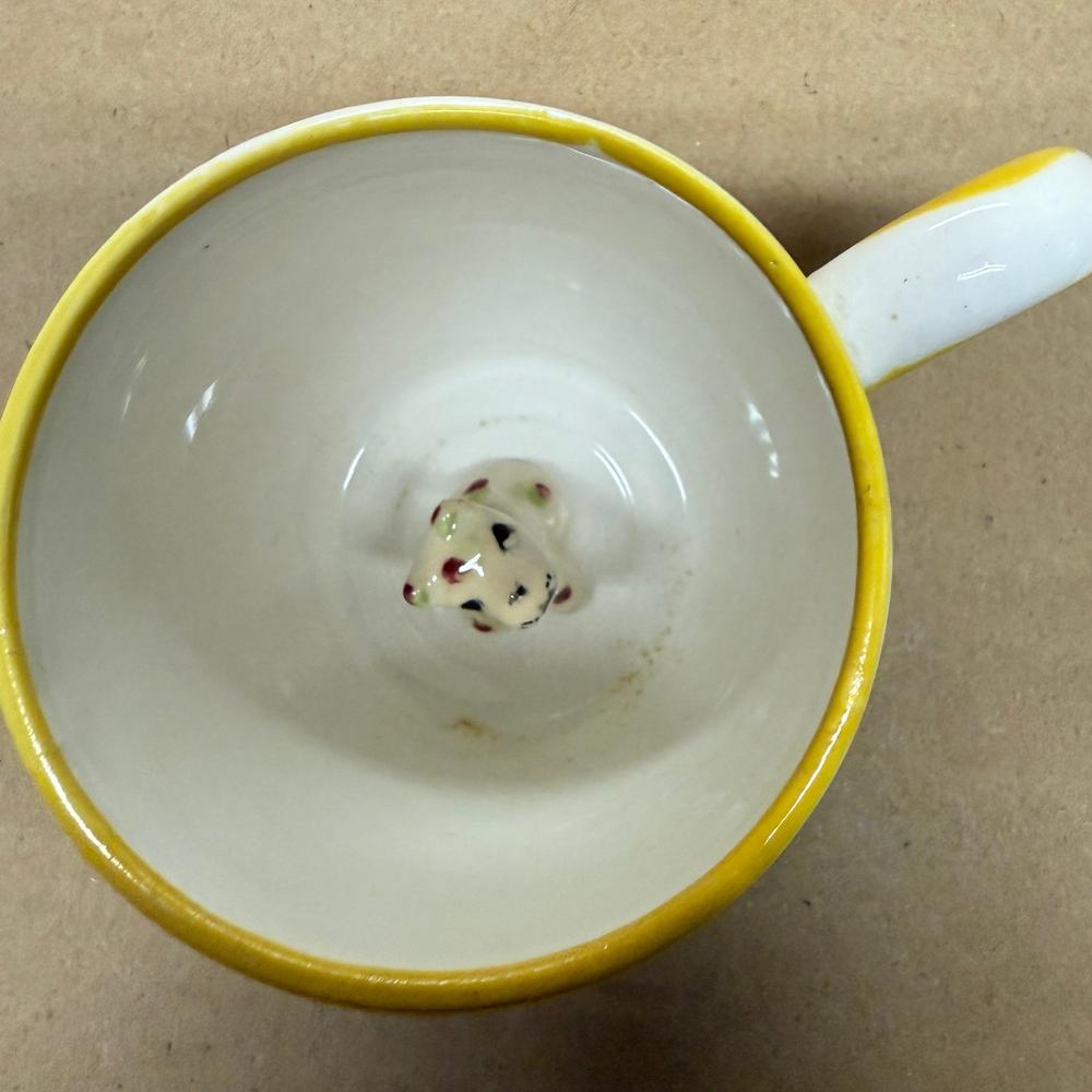 NASCO Mystery What's at the Bottom of the Well Dog Mug