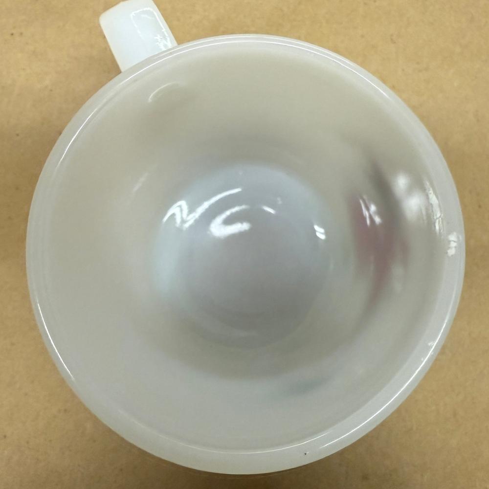 American Greetings Love is the magic of Christmas Milk Glass Mug