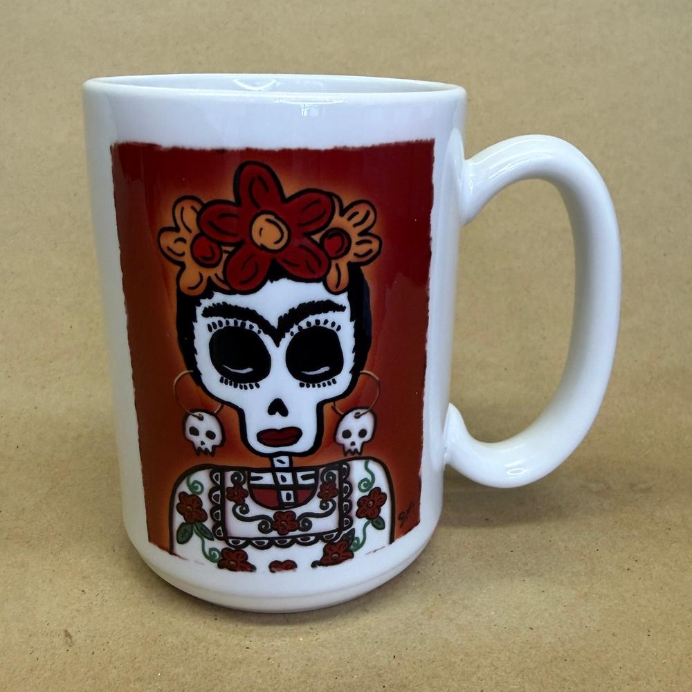 Frida by Ladislao Loera El Casamiento Day of the Dead Mug