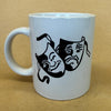 Comedy Tragedy Masks Theater White Mug