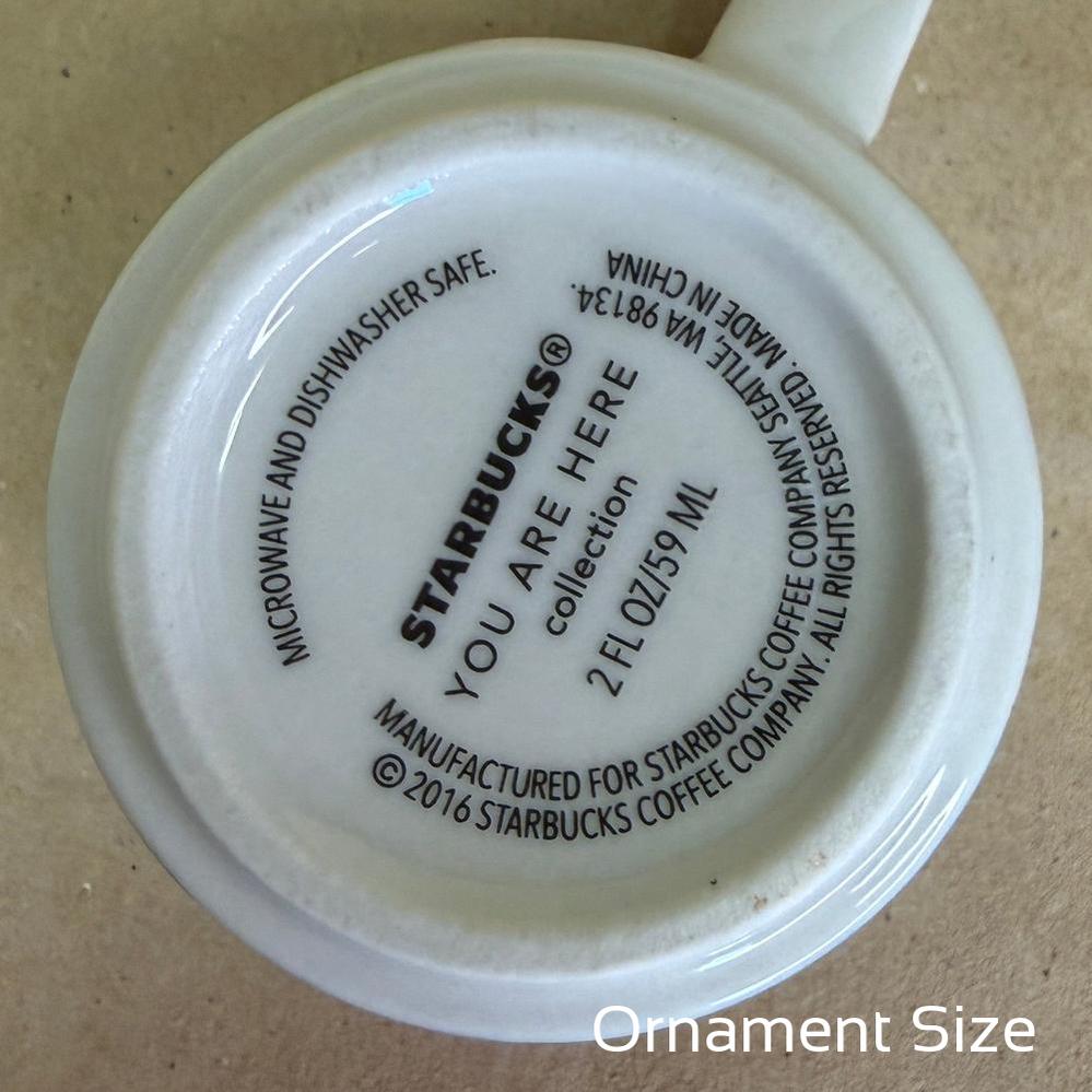 Starbucks You Are Here Charlotte Ornament Mug-2016