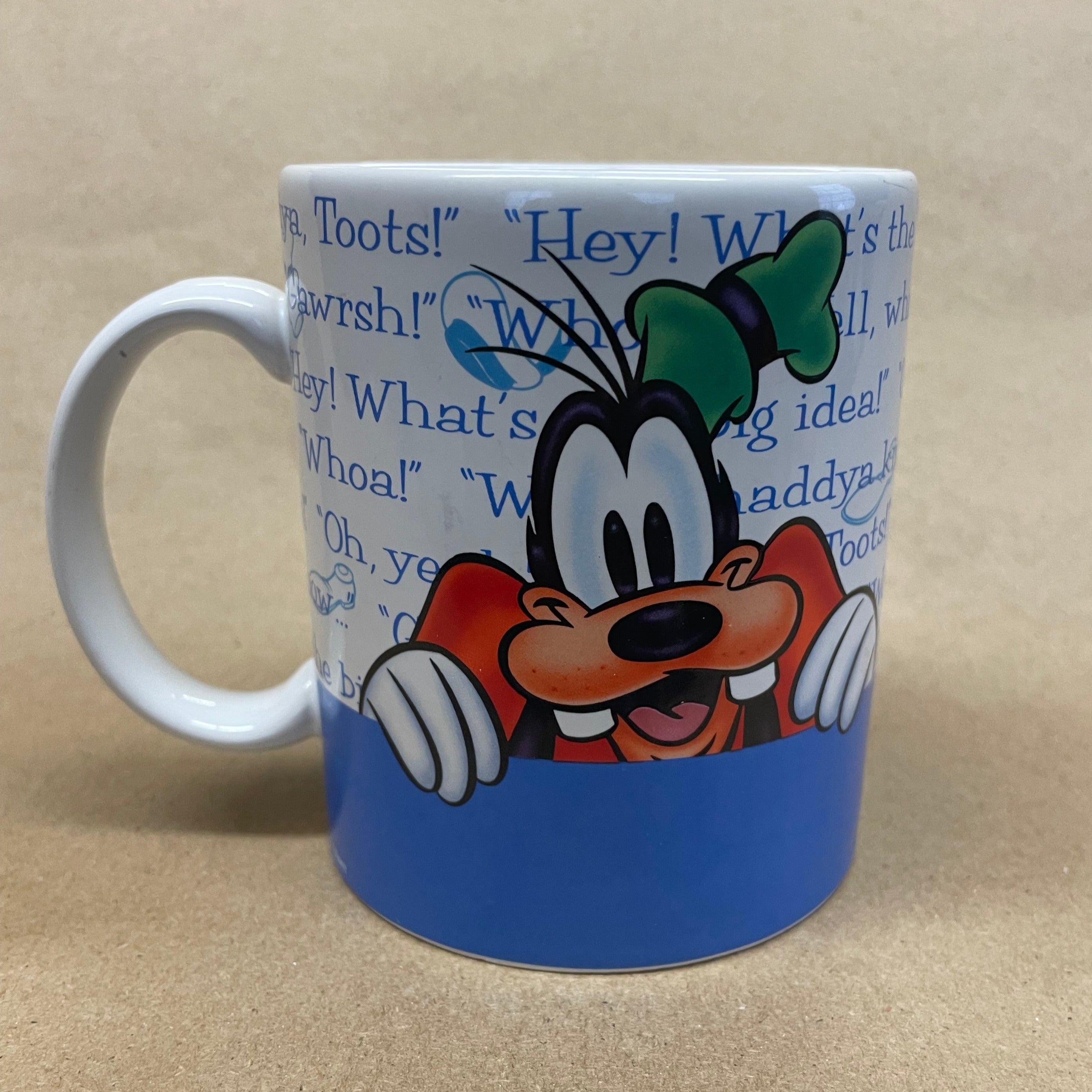 Disney Donald and Goofy Catch Phrases Mug