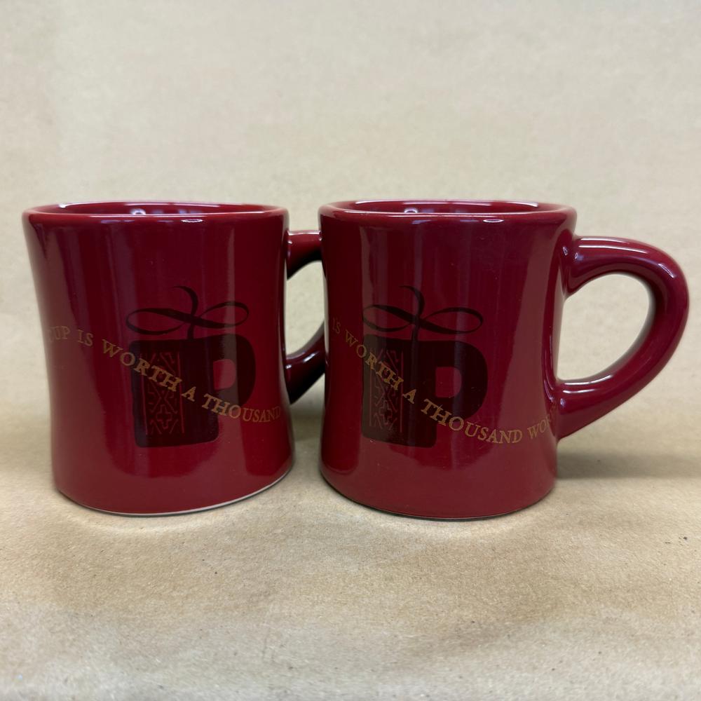 Peet's Coffee & Tea A Cup is Worth a Thousand Words Mugs-Pair