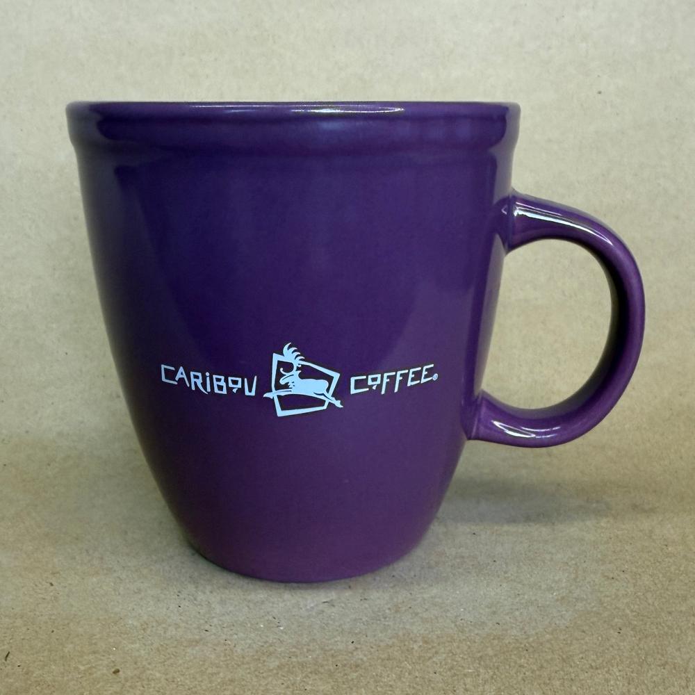 Caribou Coffee Purple Chunky Old Logo Life Is Short Mug