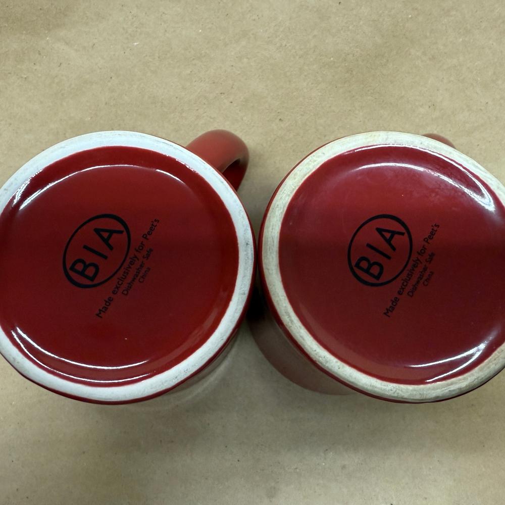 Peet's Coffee & Tea A Cup is Worth a Thousand Words Mugs-Pair