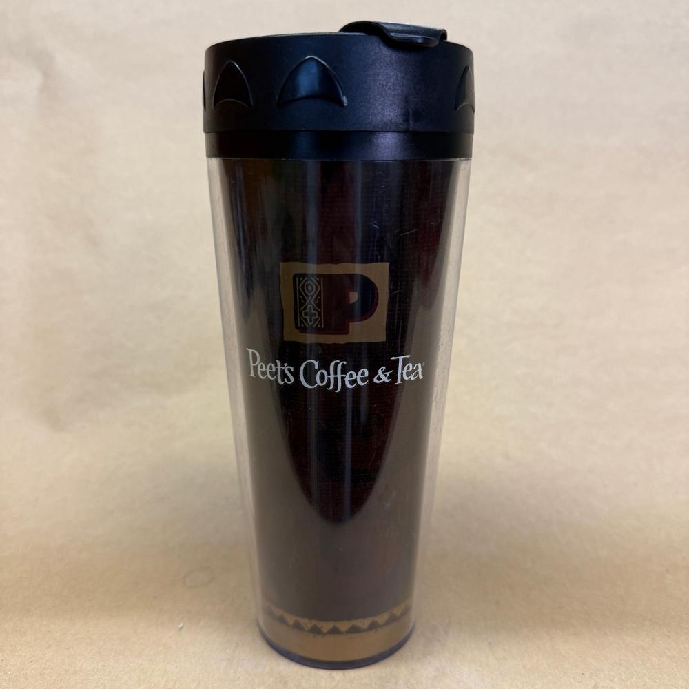 Peet's Coffee & Tea Brown ThermoServ Travel Tumbler