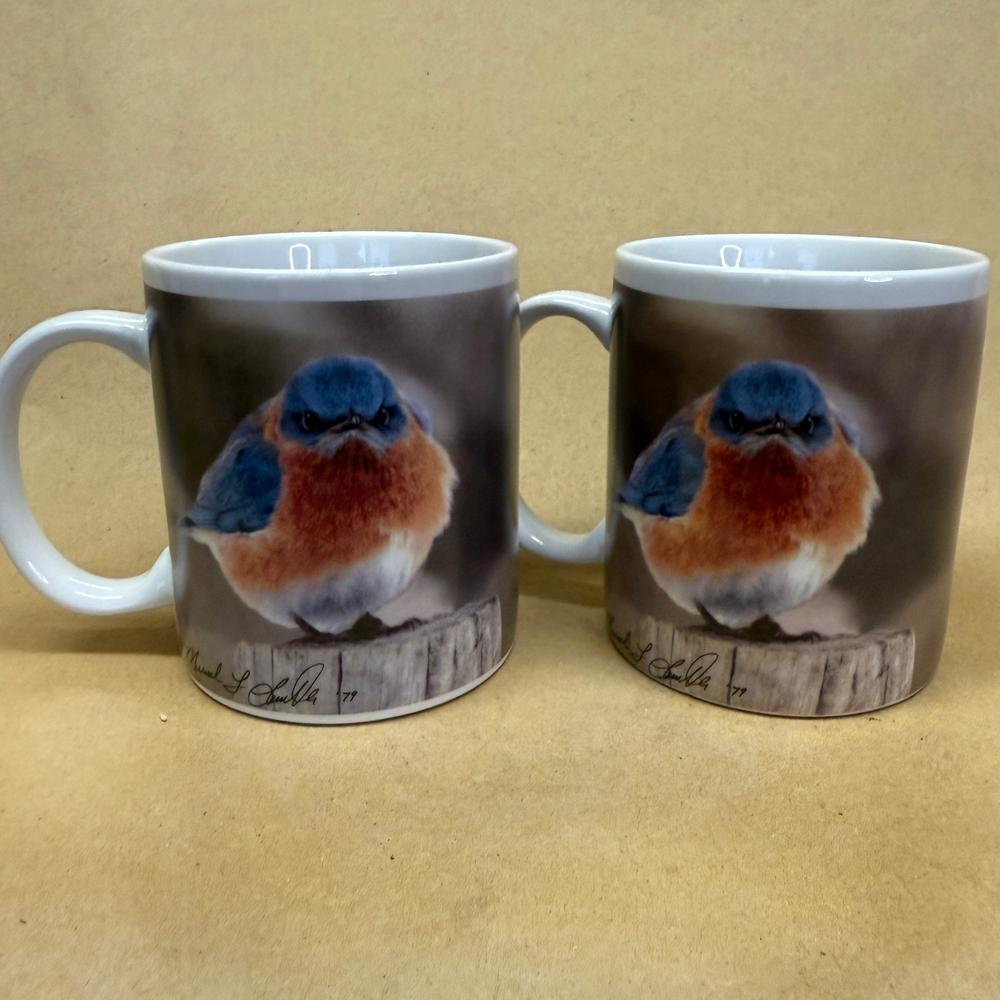 Eklund's The Mad Bluebird Mugs-1979 Pair