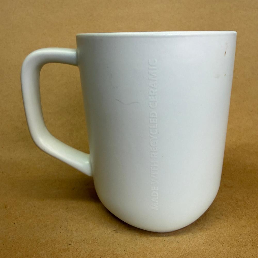 Starbucks Made with Recycled Ceramic White Embossed Siren Mug-2023