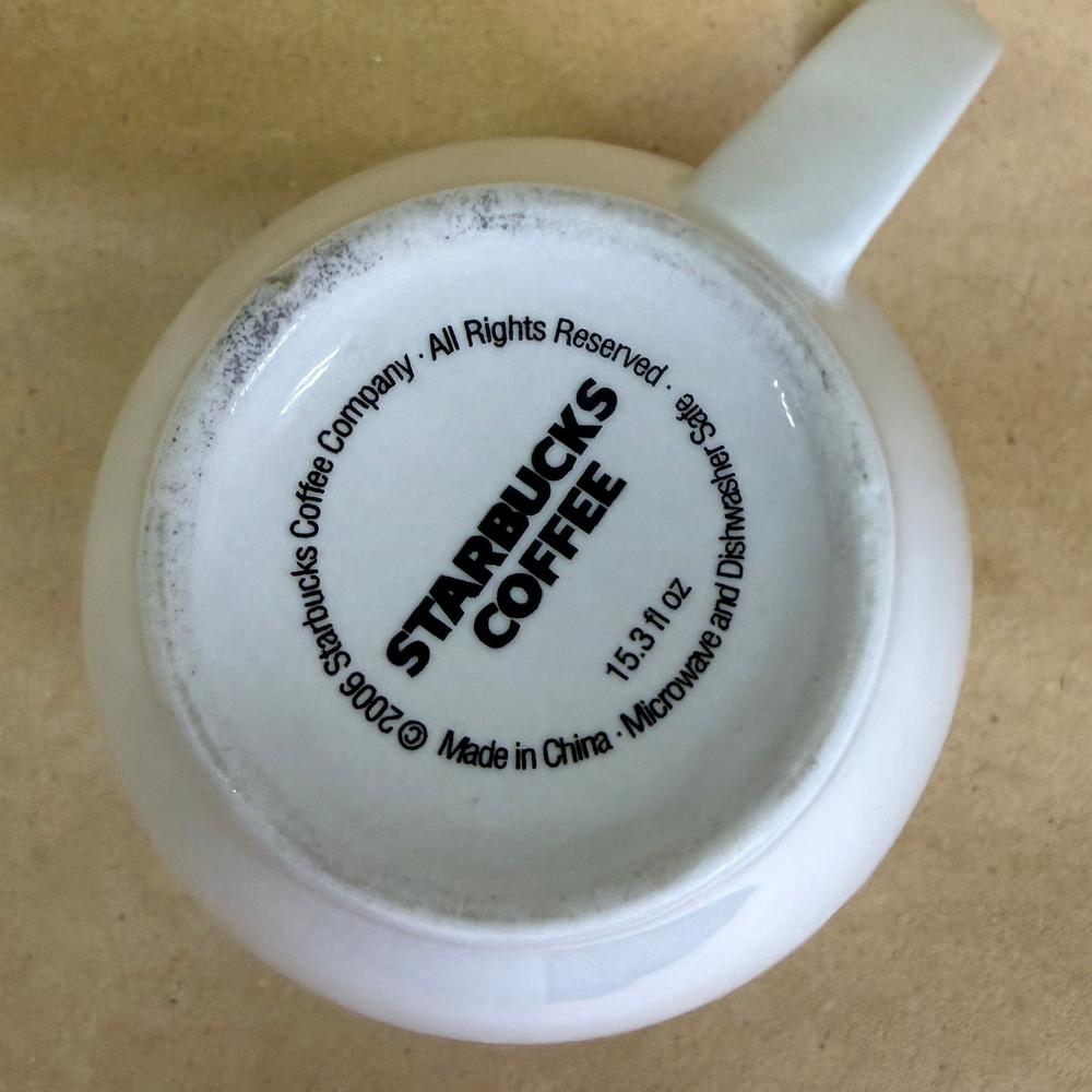 Starbucks White with Green Logo Mug-2006