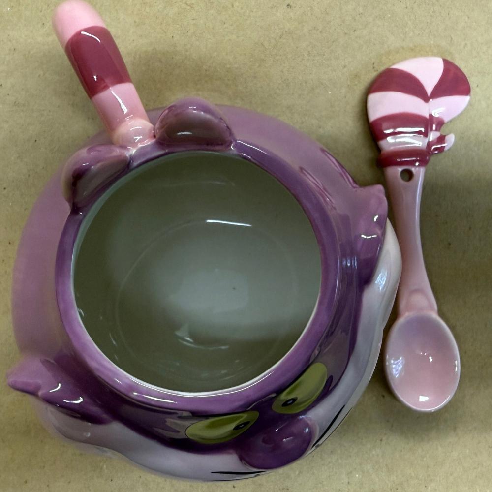 Disney Alice in Wonderland 3D Cheshire Cat with Spoon Mug