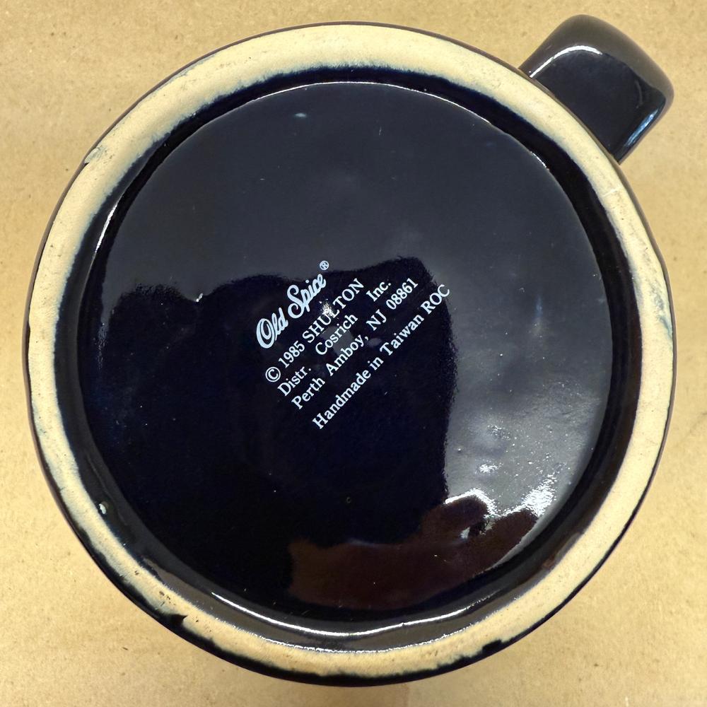 Old Spice Black Shulton Mug-1985