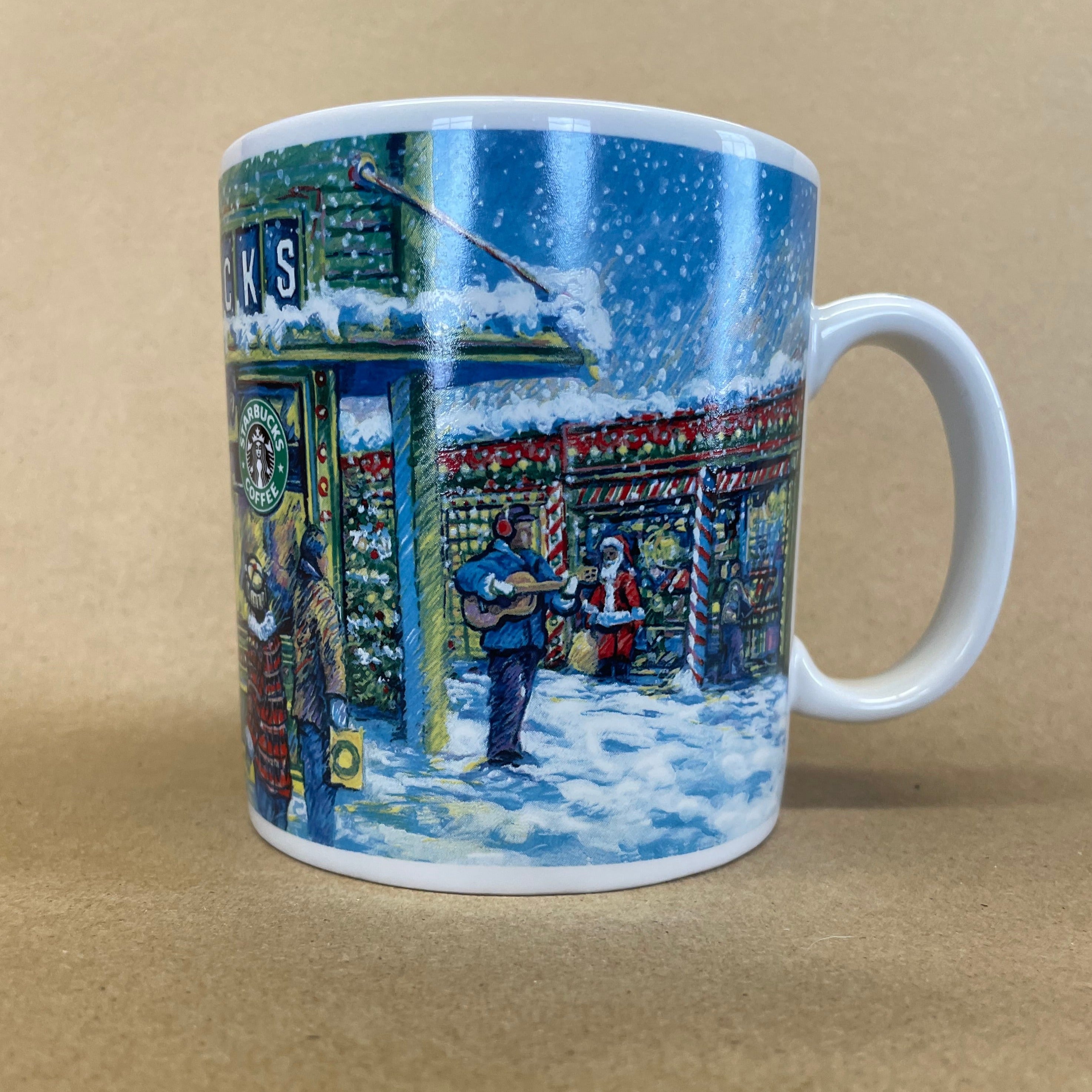 Starbucks Barista Pike Place Market Christmas Scene Mug-2000