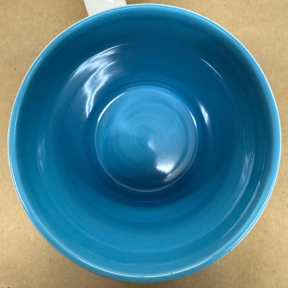 Starbucks Iridecent Blue Floral Flowers Butterfly with Saucer Mug-2006