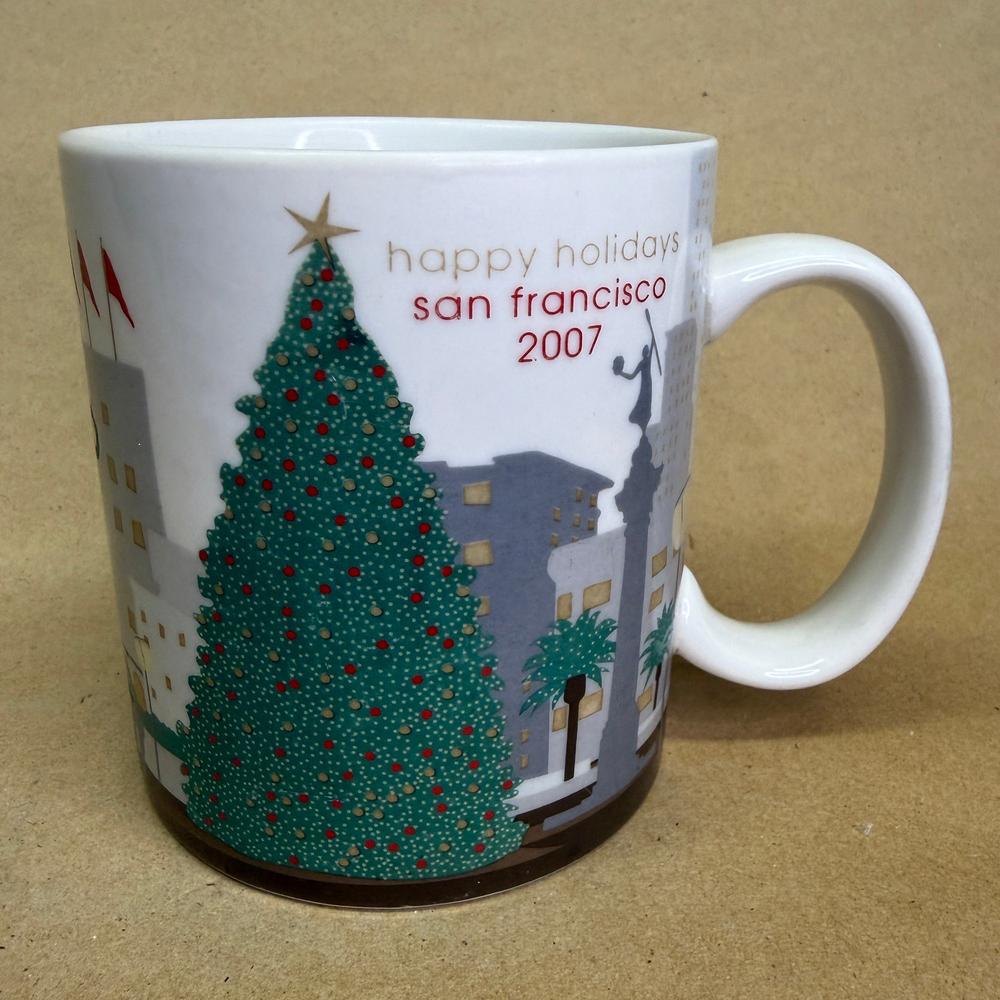 Starbucks Collector San Francisco Happy Holidays Mug-2007