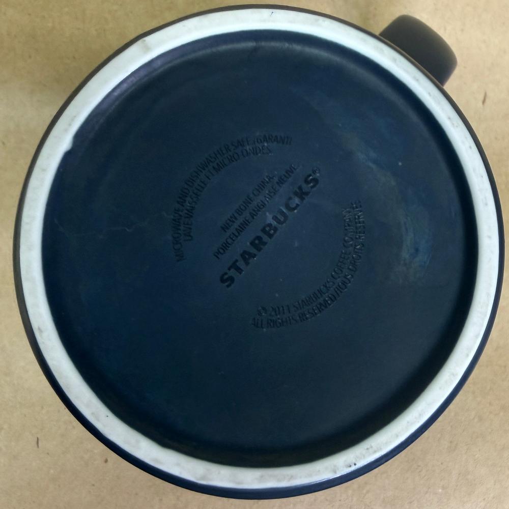 Starbucks French Roast Matte Navy Mug-2011