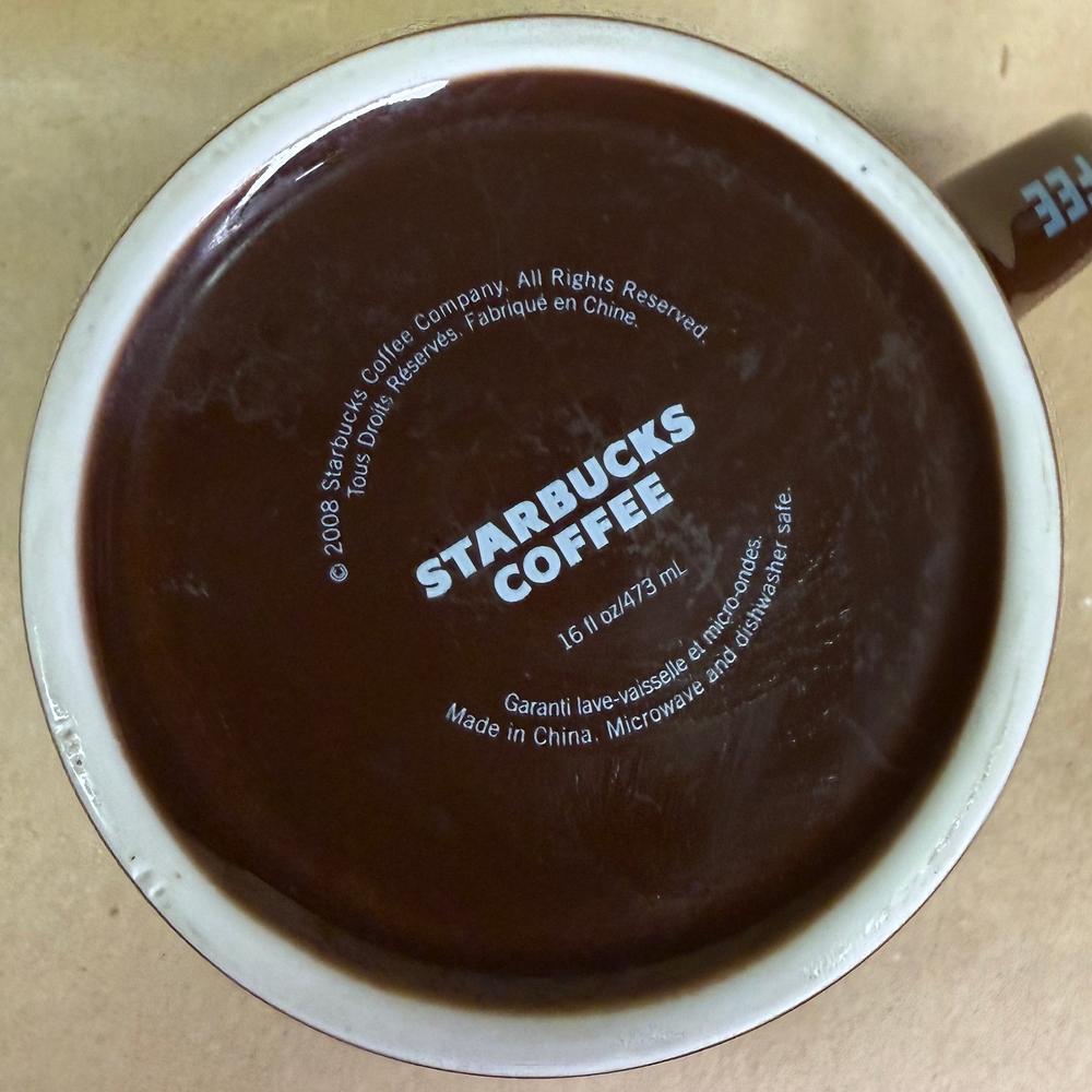 Starbucks Coffee in Multiple Languages Brown Mug-2008