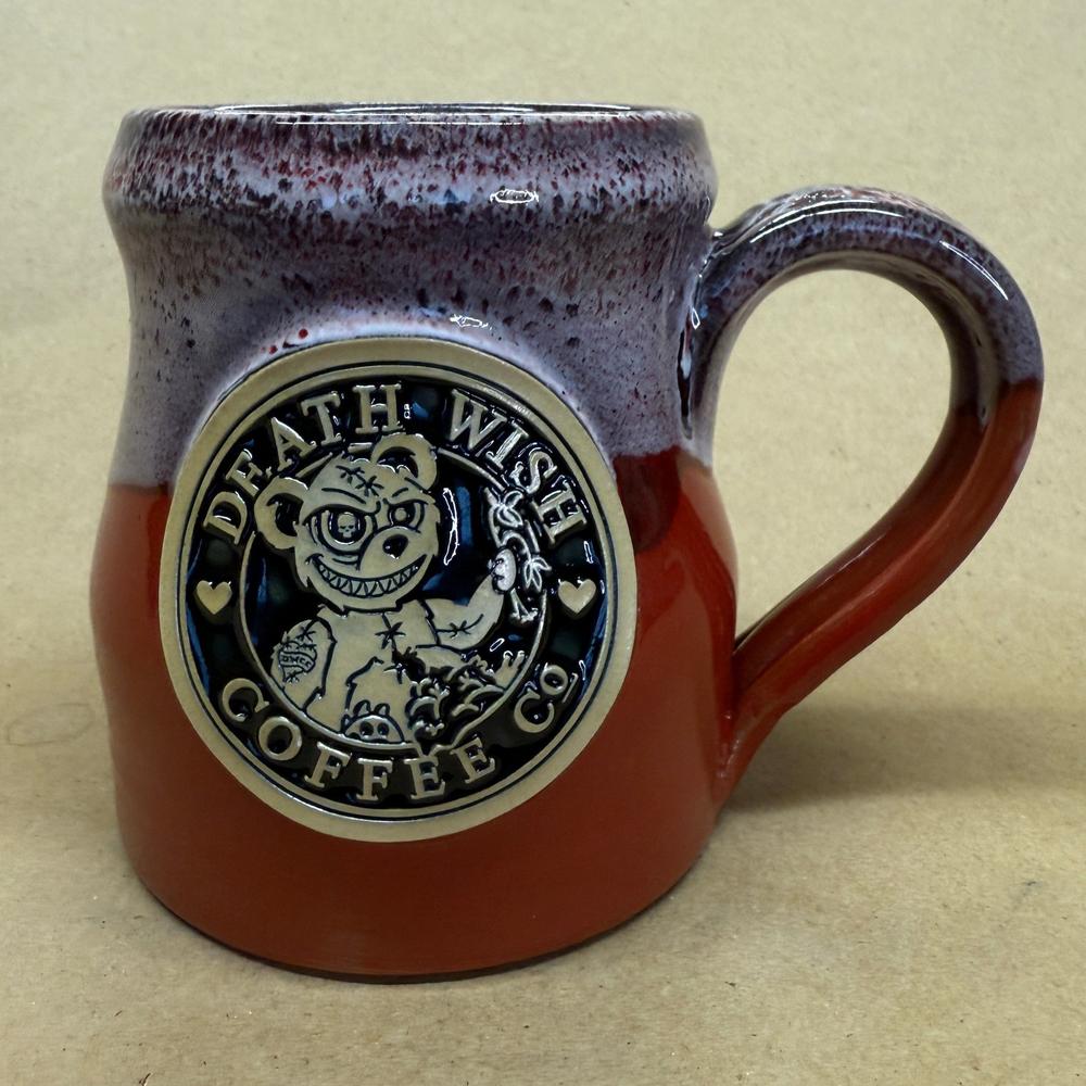 Death Wish Coffee Valentine Deady Bear Deneen Pottery Mug-2017 #203/5000
