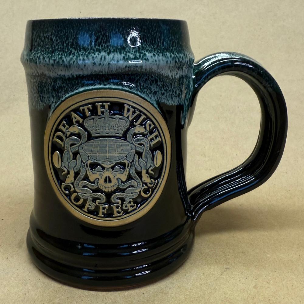 Deneen Pottery Death Wish Coffee Co St Patrick's Day Medusa Mug-2017 #668/5000