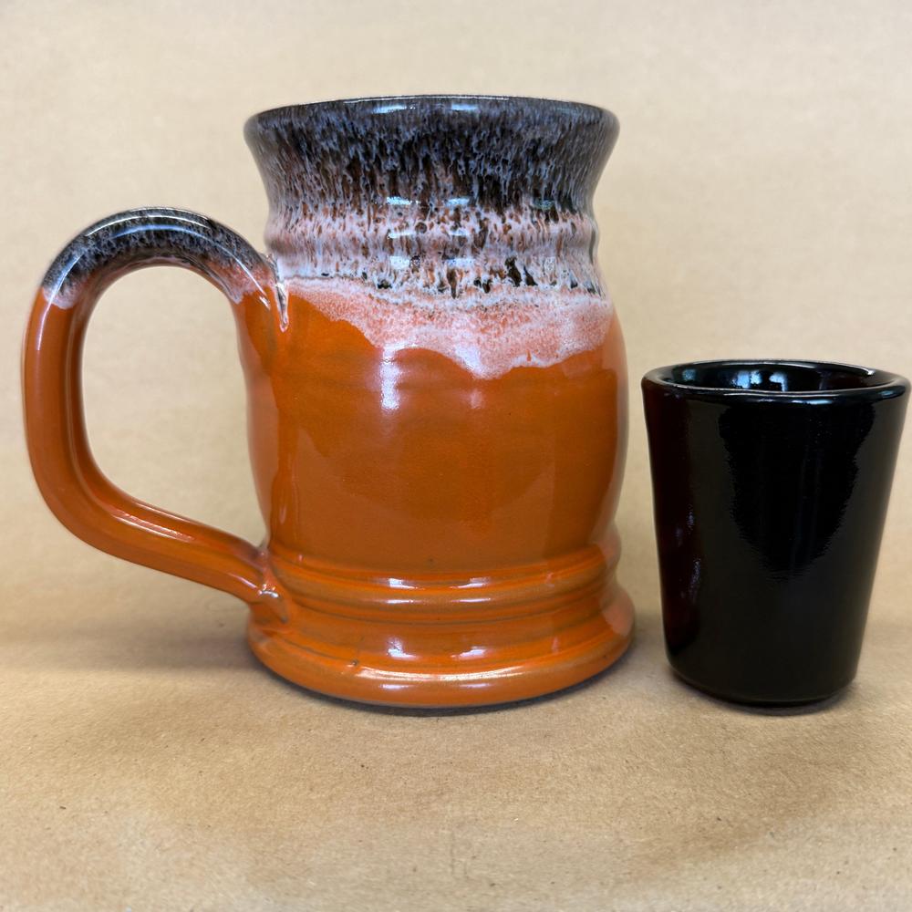 Death Wish Coffee Headless Horsemen Deneen Pottery Mug and Shot Set-2015 #1615/3000