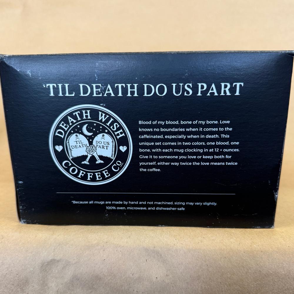 Death Wish Coffee Till Death Do Us Part Deneen Pottery Mug NIB-2018 #1835/6000