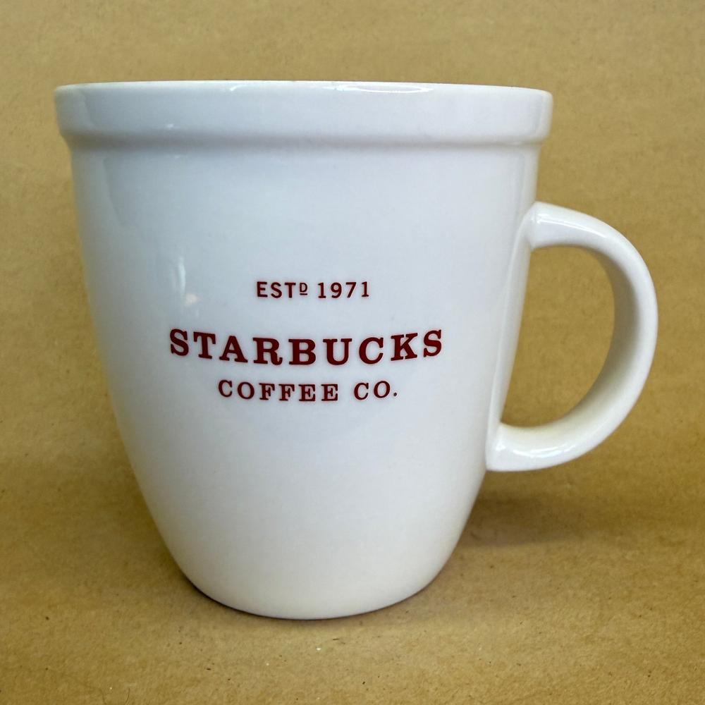 Starbucks Abbey Holiday Red Text Mug-2007