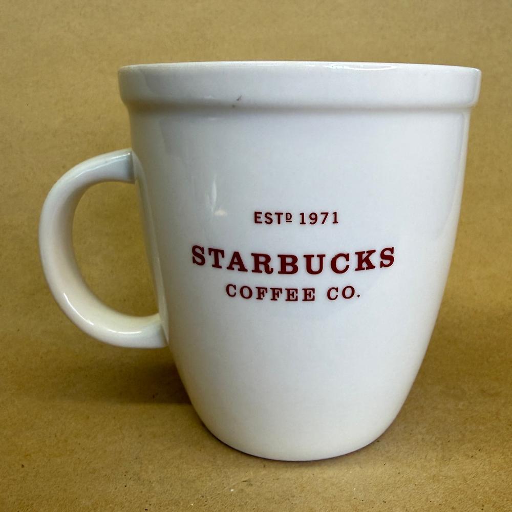 Starbucks Abbey Holiday Red Text Mug-2007