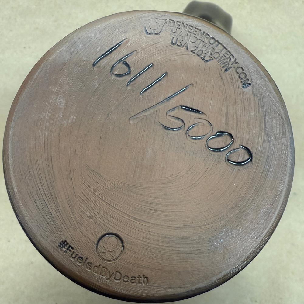 Death Wish Coffee Friday The 13th Deneen Pottery Mug NIB-2017 #1611/5000