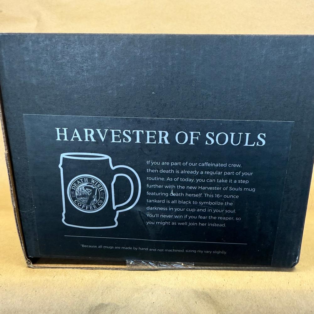 Death Wish Coffee Harvester of Souls Deneen Pottery Mug NIB-2017 #2824/5000