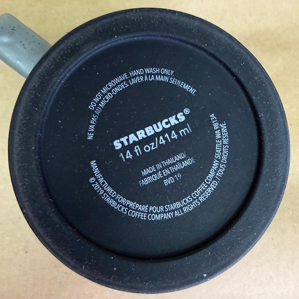 Starbucks Gray Speckled Rubber Base Mug-2019