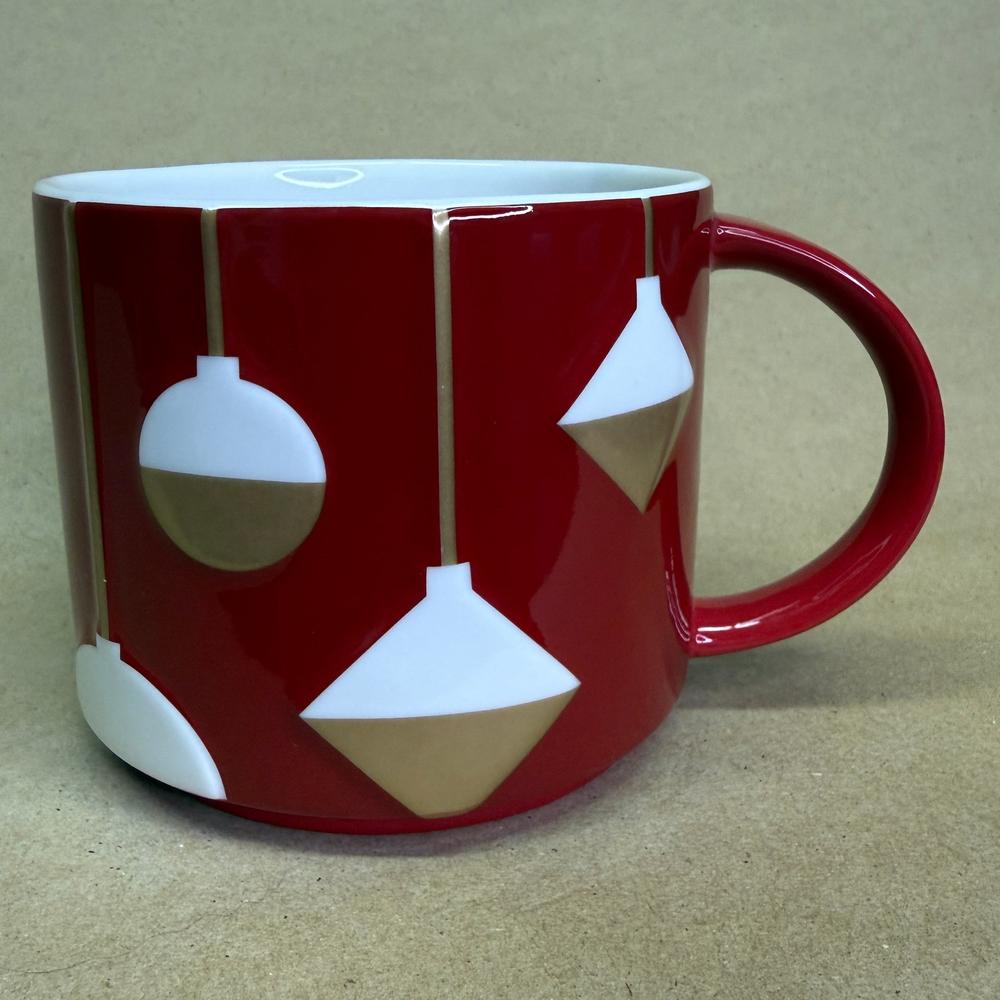 Starbucks New Bone China Hanging Embossed Ornaments Mug-2012
