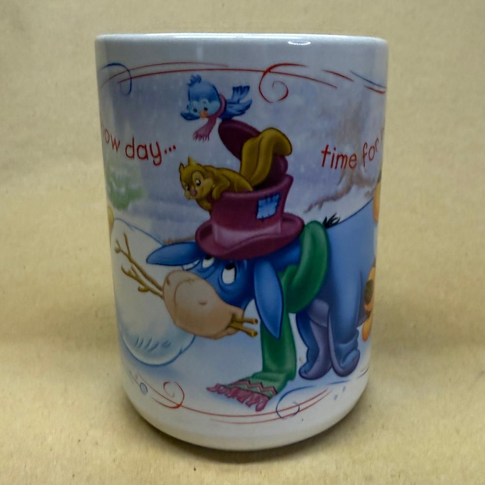 Disney Winnie the Pooh Characters Snow Day Mug