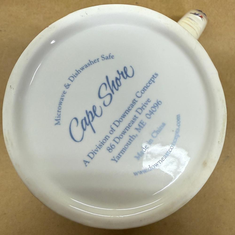 Cape Shore Beach Umbrellas Embossed Mug