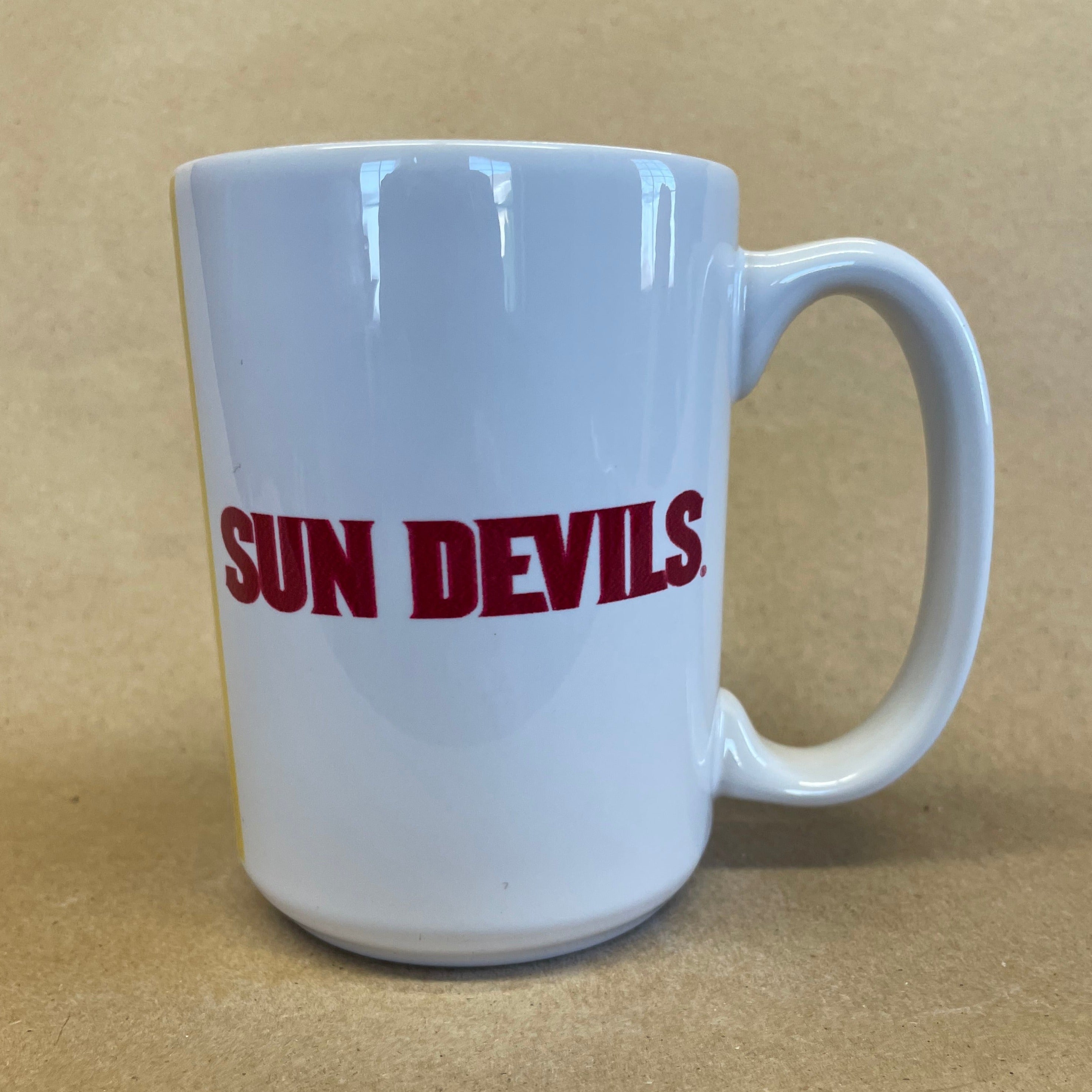 Arizona State University White Sun Devil Mug