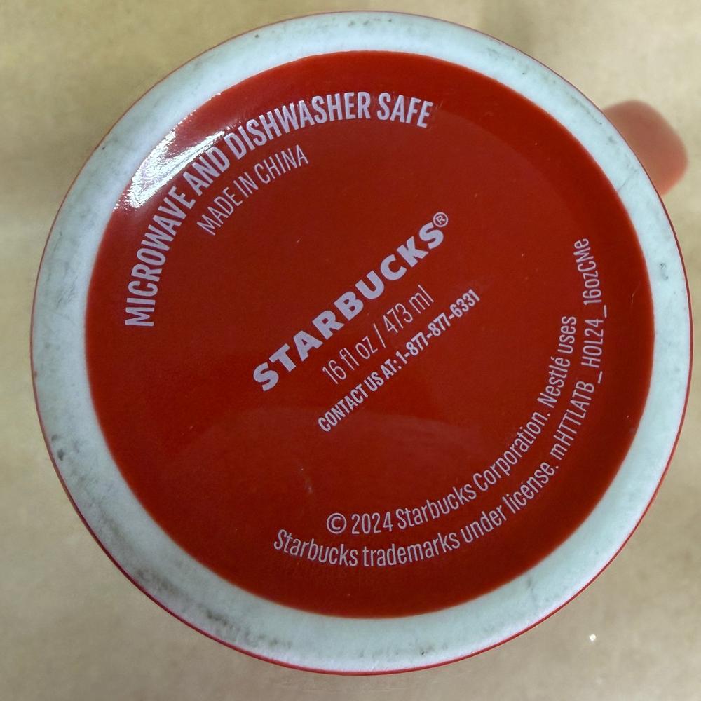 Starbucks Holiday Red Christmas Ornaments Mug-2024