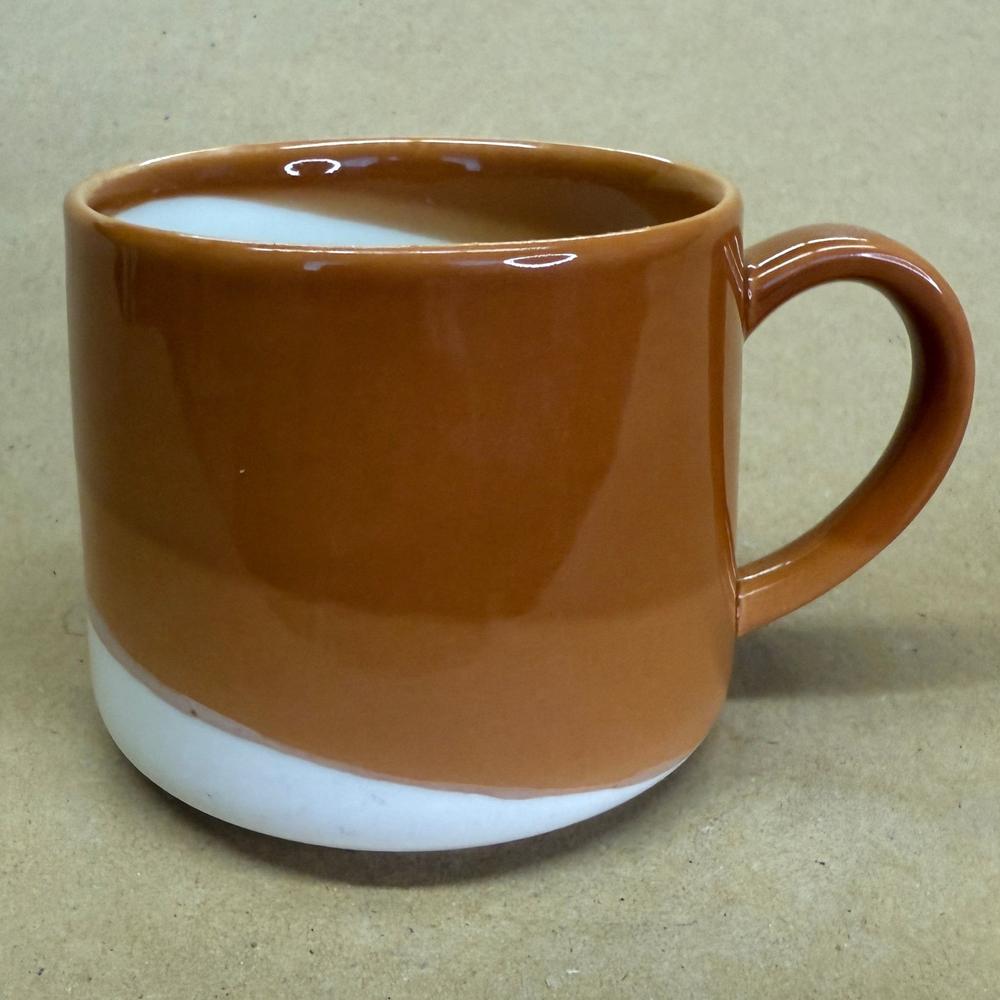 Starbucks Ombre Honey Brown and White Glaze Mug-2014